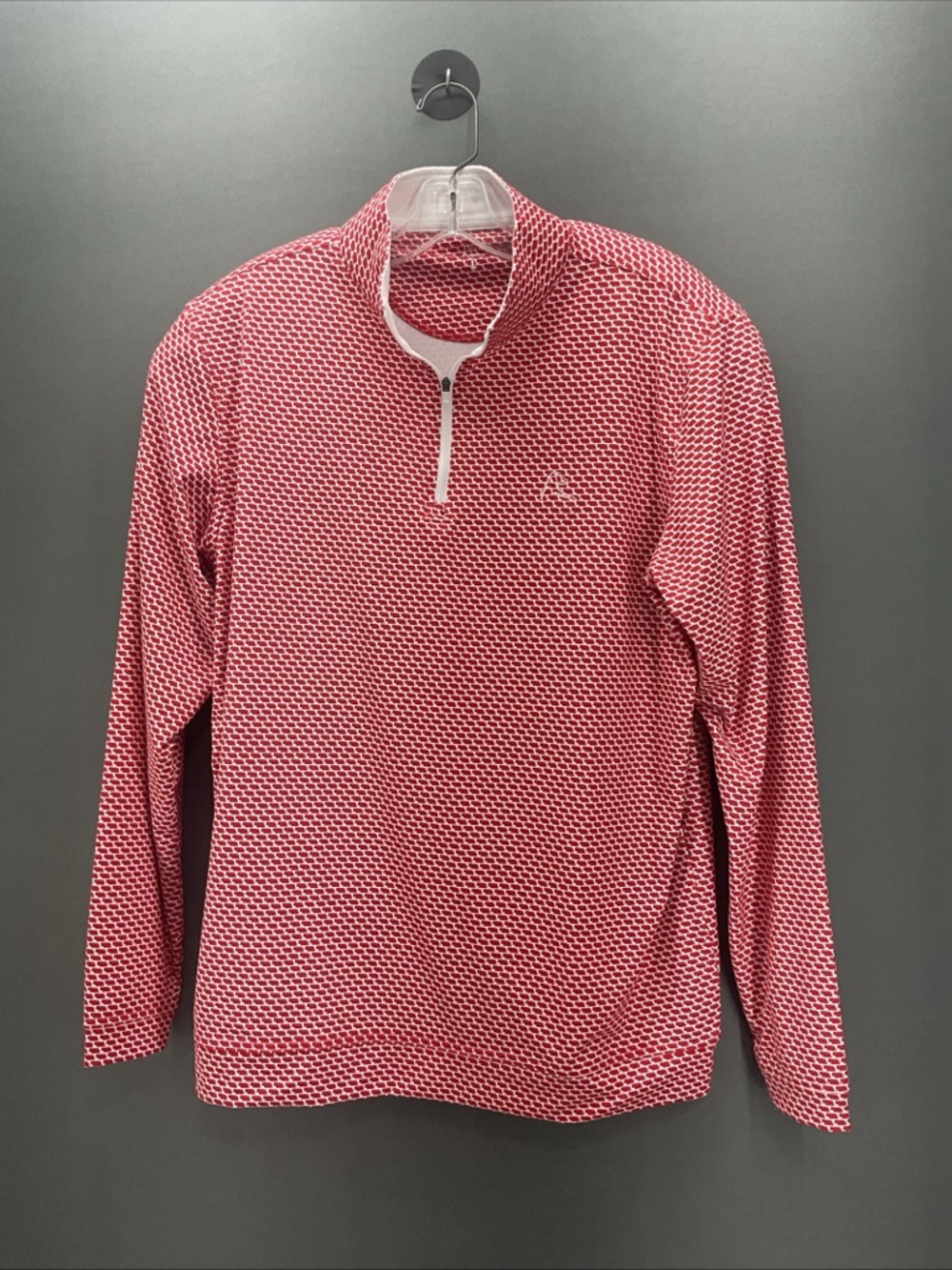 Rhoback Q-Zip Nebraska Cornhusker Scarlet Red/Cream Mens Size Large - Picture 2 of 7